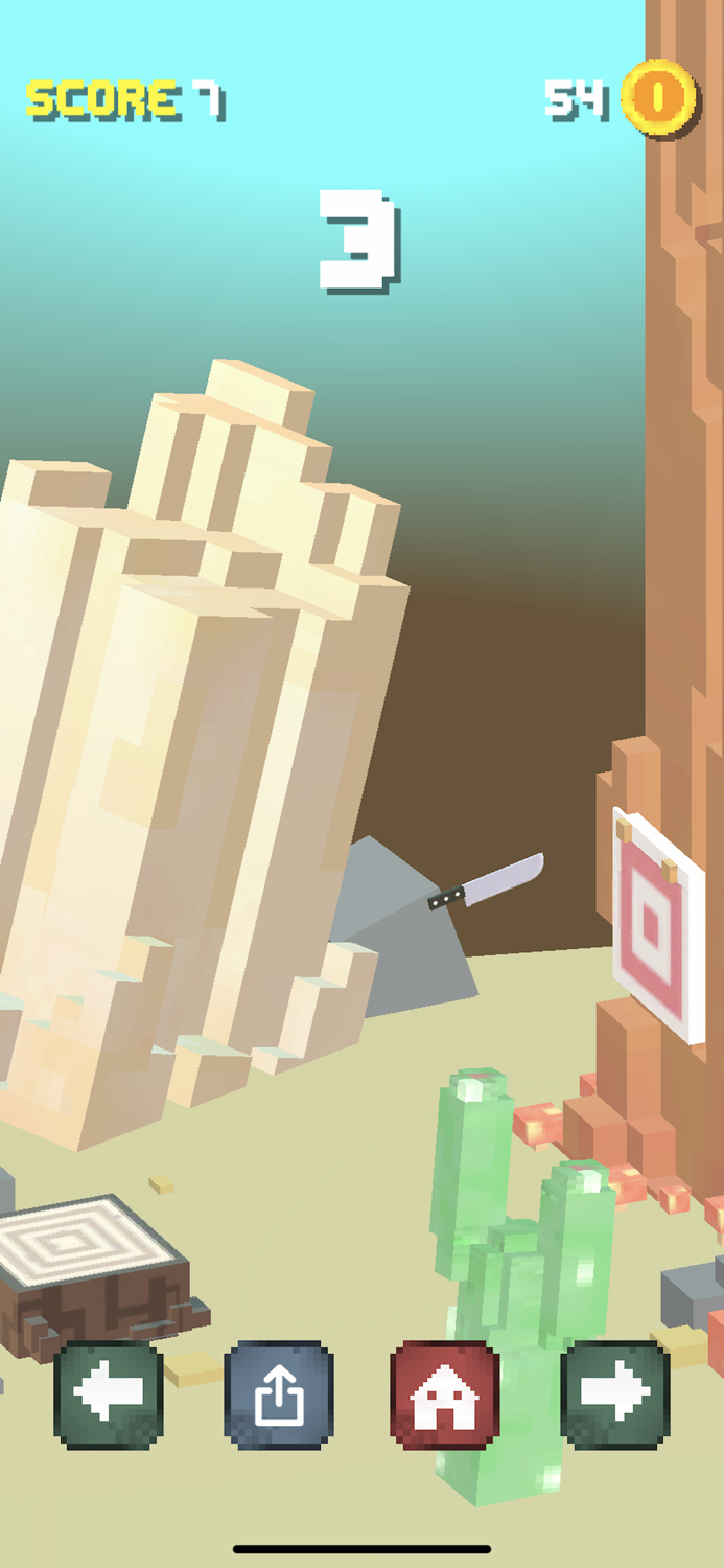 Knife Throw Flip Challenge