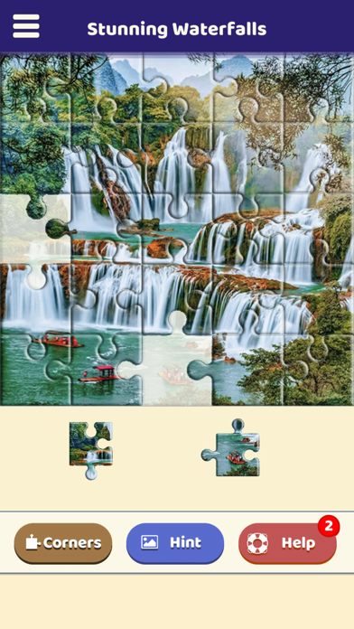 Stunning Waterfalls Puzzle Screenshot