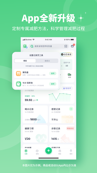 Screenshot #1 pour 薄荷健康-减肥健身轻断食