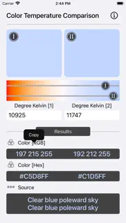 How to cancel & delete color temperature comparison 4