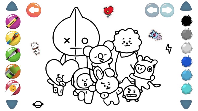 500  Coloring Pages Bt21  Free
