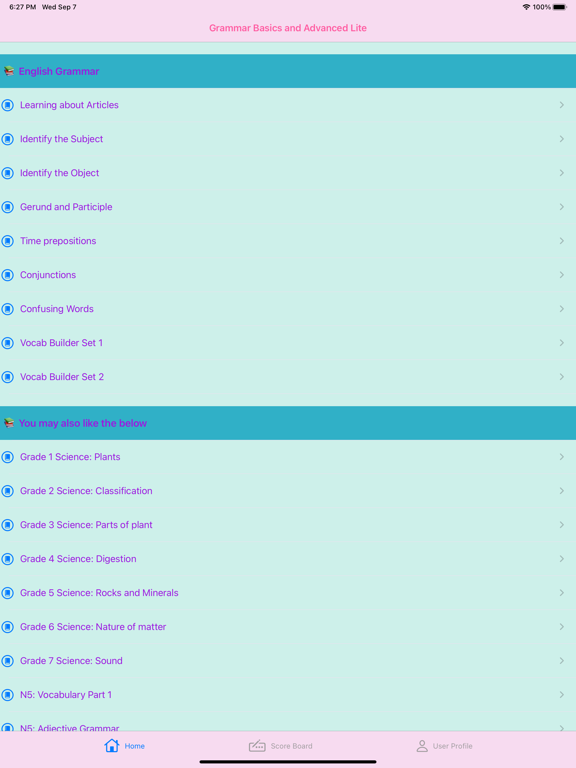 Screenshot #4 pour English Grammar Basics Lite