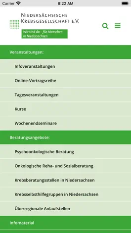 Game screenshot KrebsInfo Niedersachsen apk