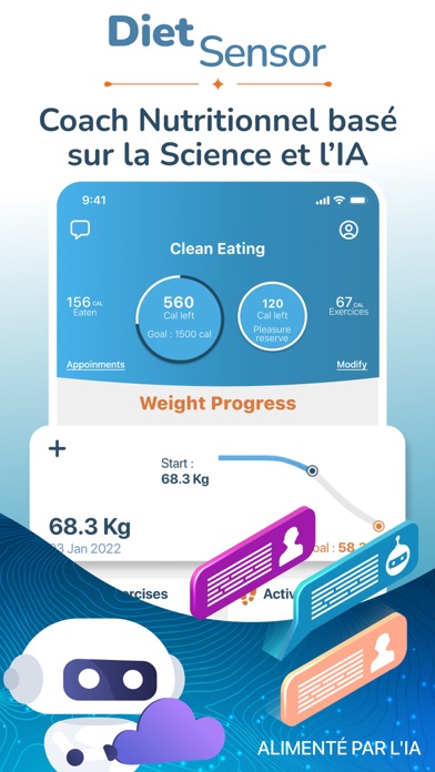 Screenshot #1 pour DietSensor : perte de poids