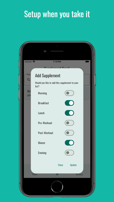 Supplement Track Screenshot