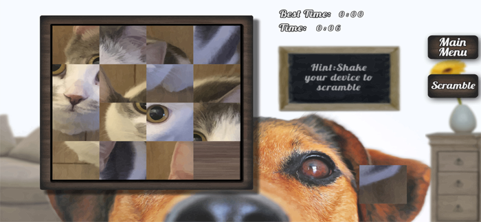 Famous Sliding Puzzle Pets