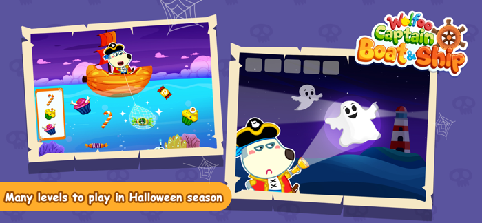 Wolfoo Captain Boat and Ship