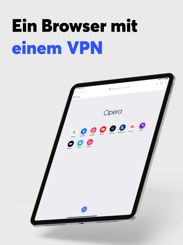 ‎Opera-Browser und VPN Screenshot