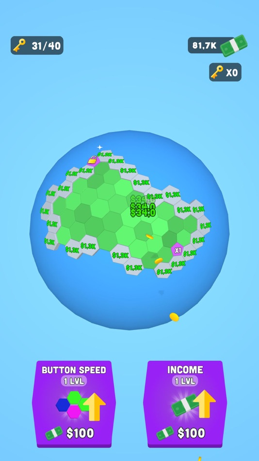 #8. World Button 3D (iOS) By: Mustafa Akbaba