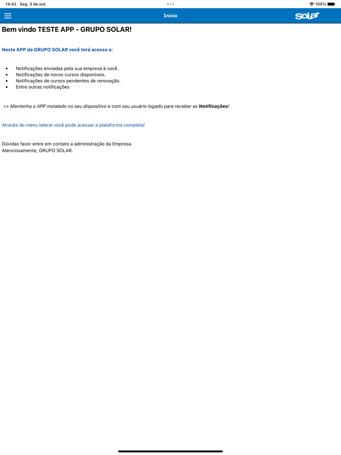 Treinamentos Grupo Solar