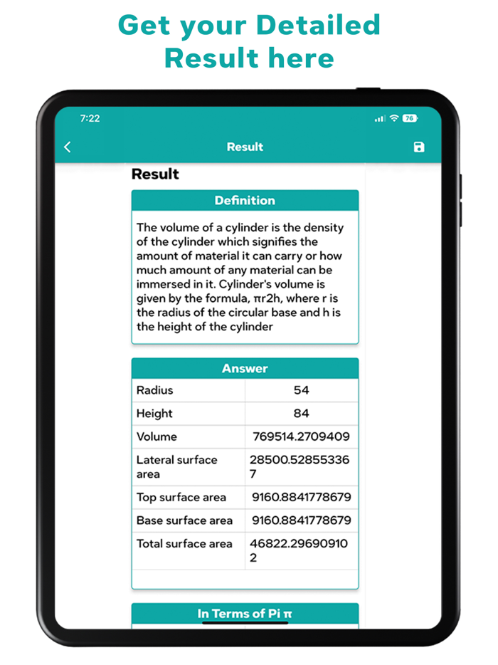 Volume Calculator Cylindrical