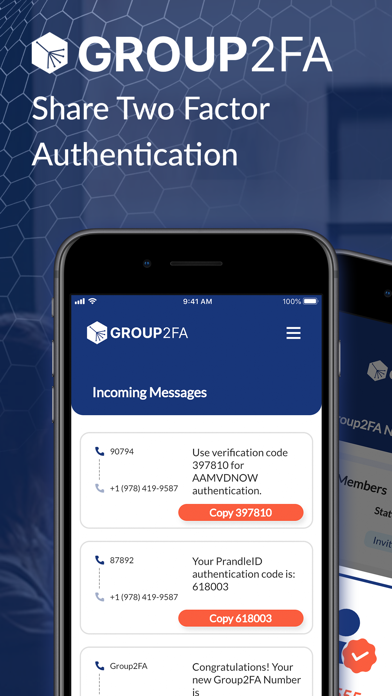 Group2FA: 2FA Passcode Sharing Screenshot