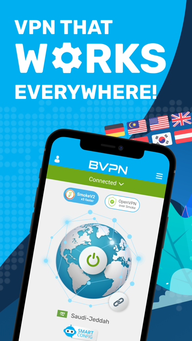 B VPN: Fast VPN Tunnel Smoke Screenshot