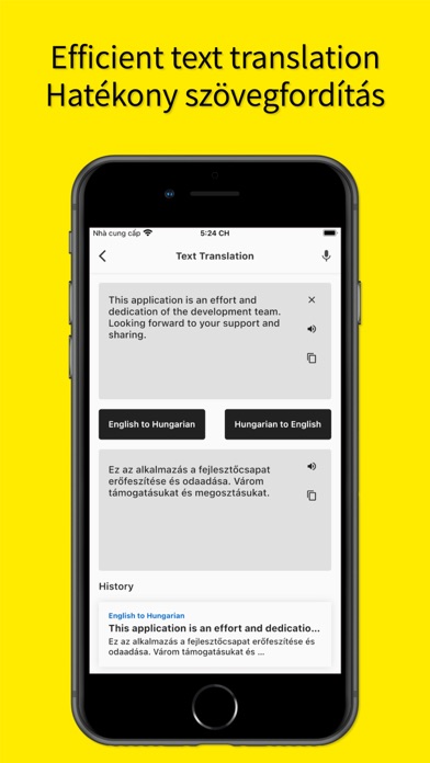 English to Hungarian App Screenshot
