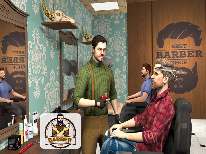 Barber Shop Hair Cutting Salon