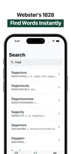 1828 Dictionary - Webster's screenshot #1 for iPhone