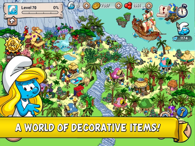 BEST GAME: Smurf's Village, Create your own MAGICAL world and protect the  cute SMURFS from evil Gargamel!, By The Smurfs' Village