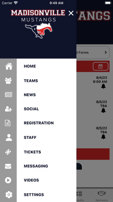 Madisonville CISD Athletics Screenshot