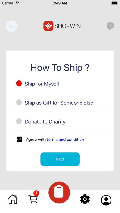 Shopwin App Screenshot