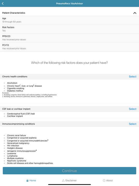 Screenshot #6 pour PneumoRecs VaxAdvisor