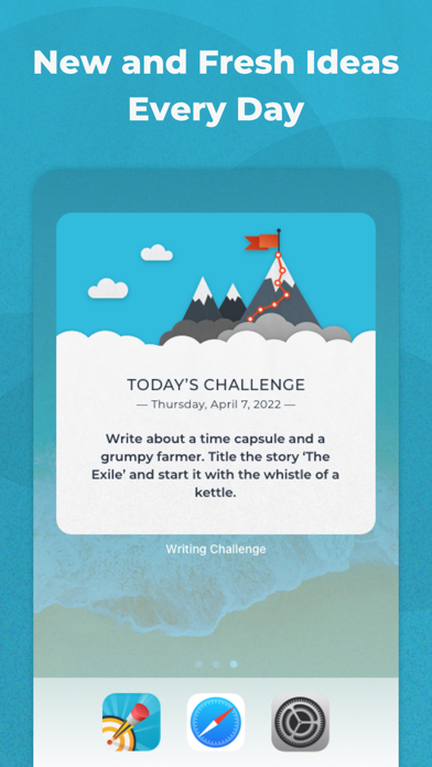 Writing Challenge Screenshot