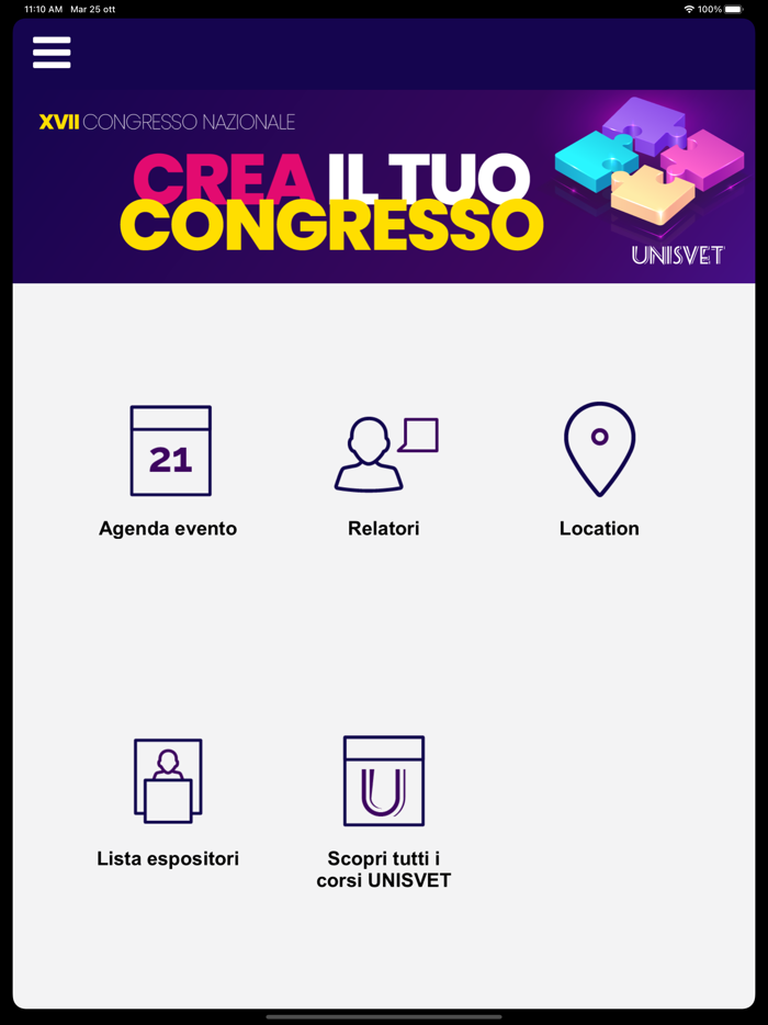 Crea il tuo Congresso UNISVET
