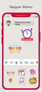 New Year 2023 Stickers! screenshot #3 for iPhone