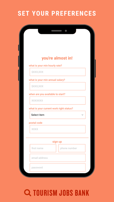 Tourism Jobs Bank Screenshot