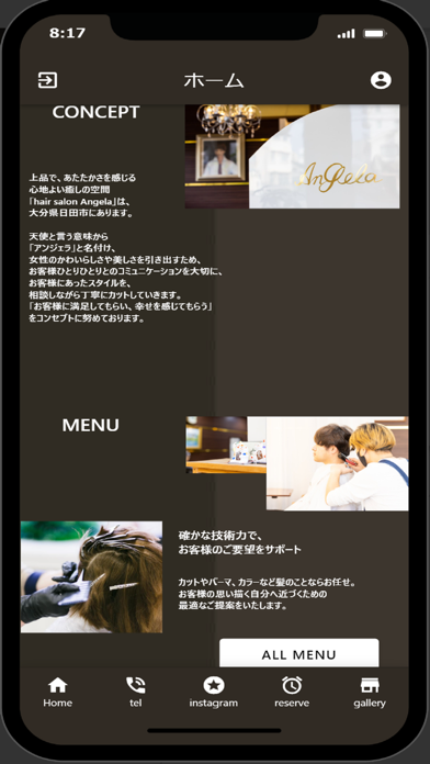 hair salon Angela Screenshot