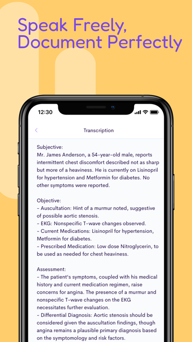 Assistant Dr. - Medical Scribe Screenshot
