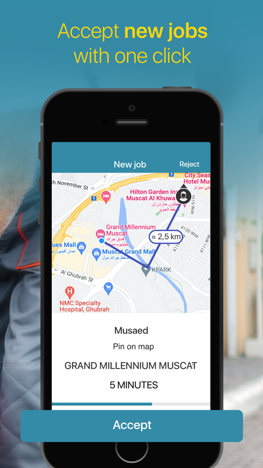 #3. مساعد سائق (iOS) بواسطة: Cloud World co.