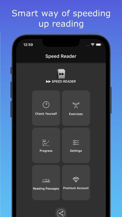 Speed Reading with Exercises Screenshot