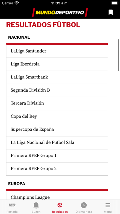 Mundo Deportivo Screenshot