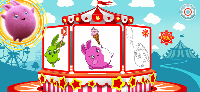 Sunny Bunnies Coloring Book