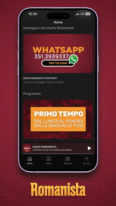 App Romanista Screenshot