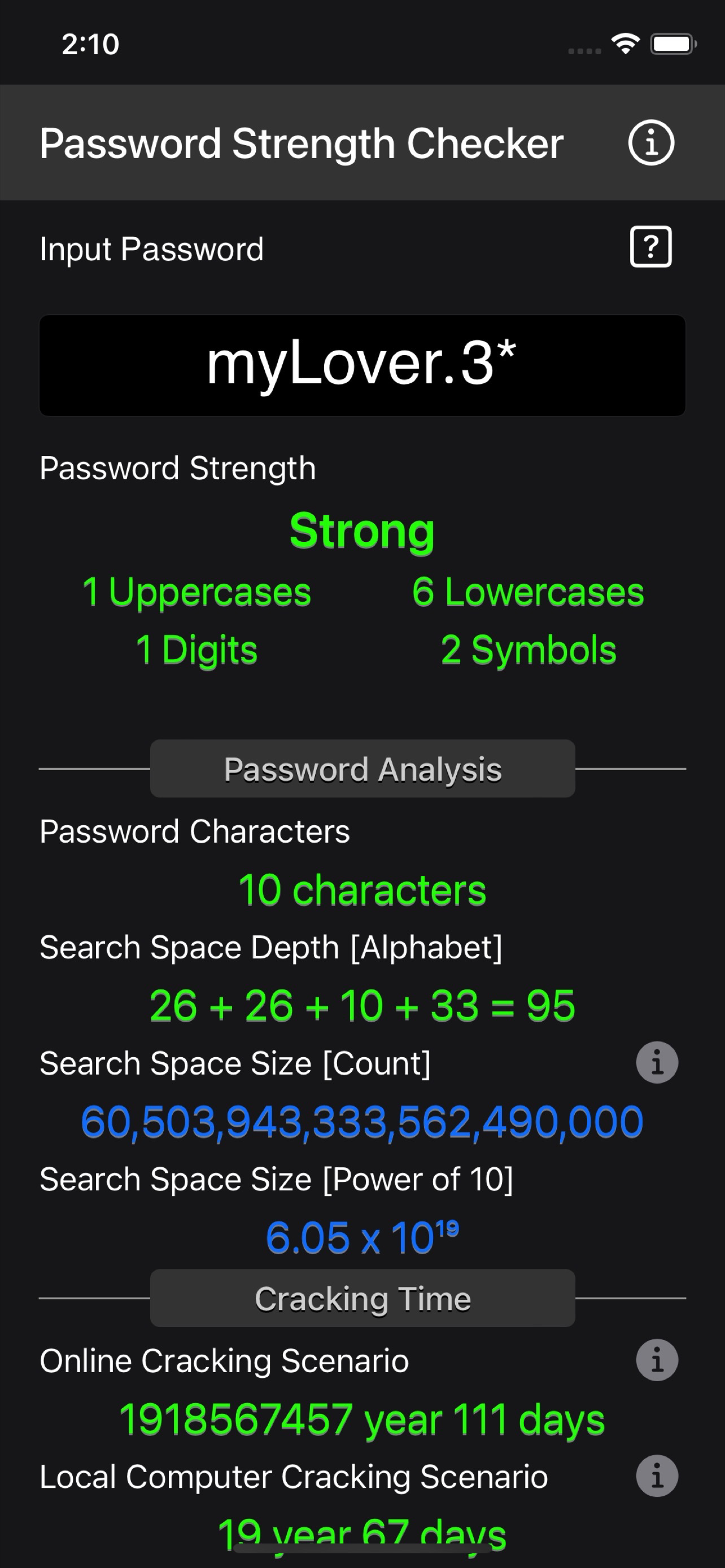 Password Strength Checker