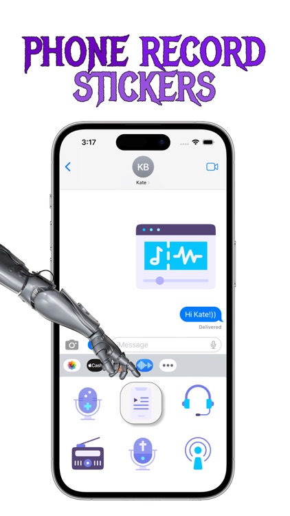 Phone Record stickers