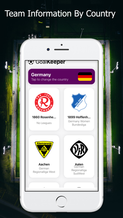 GoalKeeper - Football Scores Screenshot