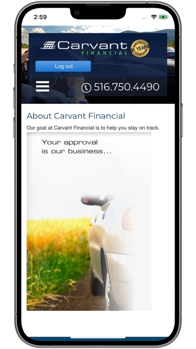 Carvant Customer Portal Screenshot