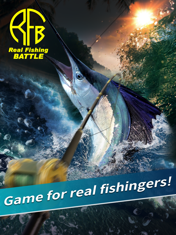 Real fishing battle
