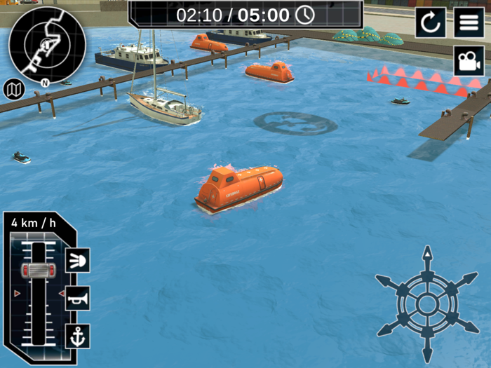 Boat simulator Beyond the sea