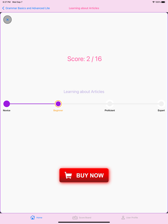 Screenshot #6 pour English Grammar Basics Lite