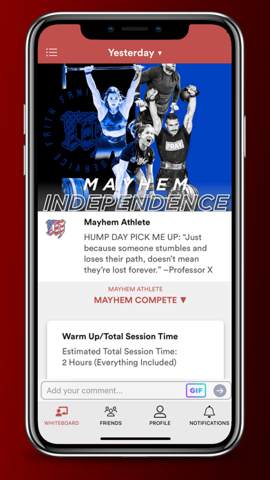 Mayhem Athlete - Fitness App Screenshot