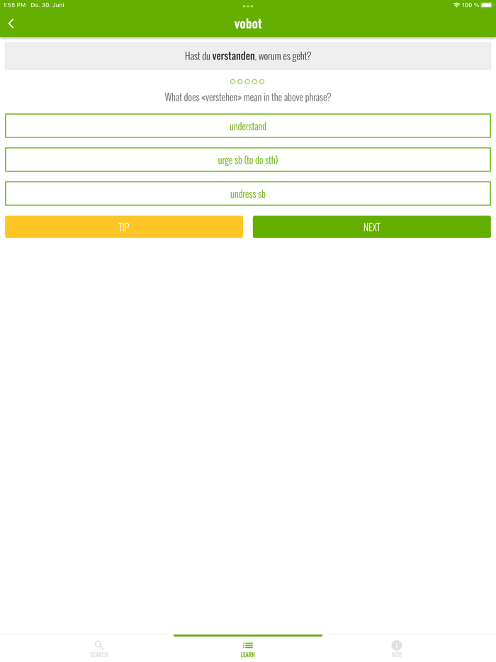 vobot German vocab trainer