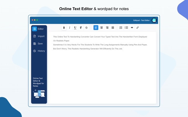 Editpad - Online Notepad & Wordpad (Text Editor) for Notes