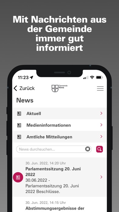 Gemeinde Köniz Screenshot