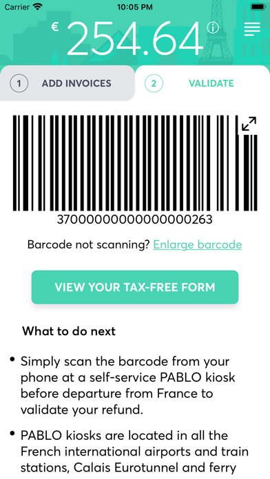 Airvat Tax Refund Screenshot