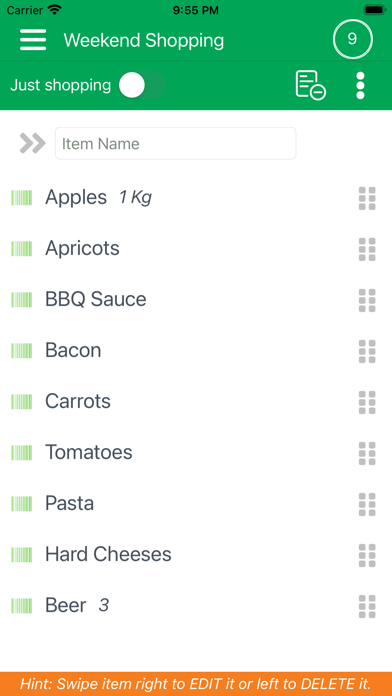 Shoppka - smart shopping list Screenshot