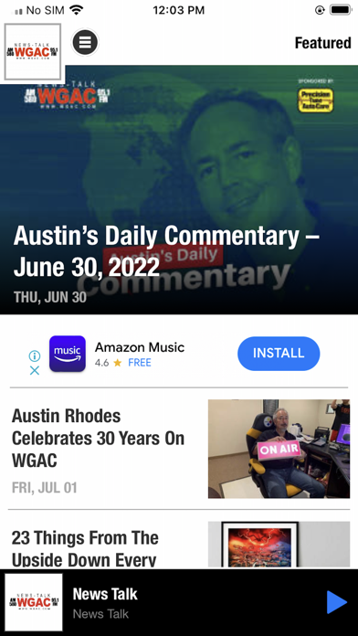 WGAC News Talk Screenshot