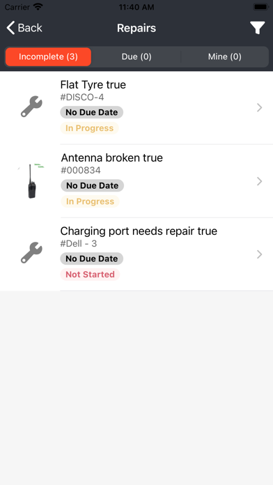 D4H Equipment Management Screenshot